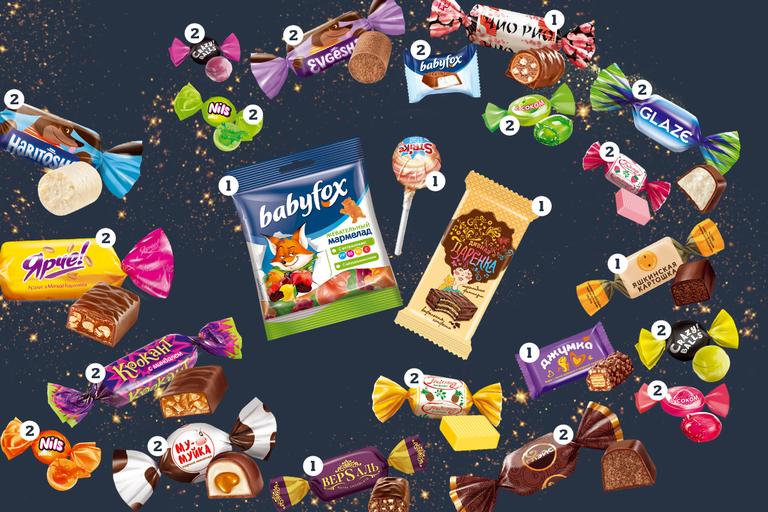 Новогодний набор «Яшкино» «Сумочка с зайцем», 400 г