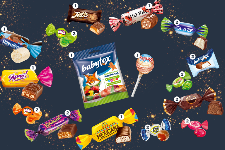 Новогодний набор «Яшкино» «Домик с зайцами», 250 г