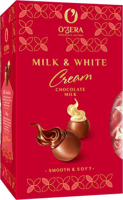 Шоколадные конфеты «O'Zera» Milk & White Cream, 200 г