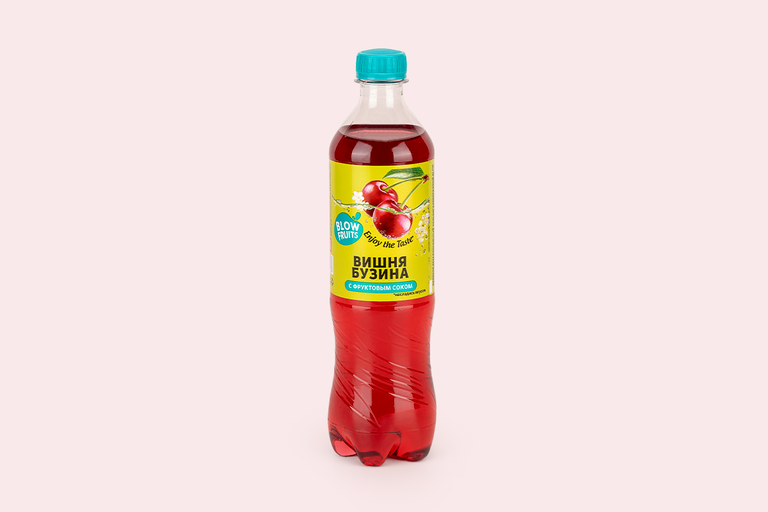 Газированная вода «Blow Fruits» со вкусом Вишня – бузина, 600 мл