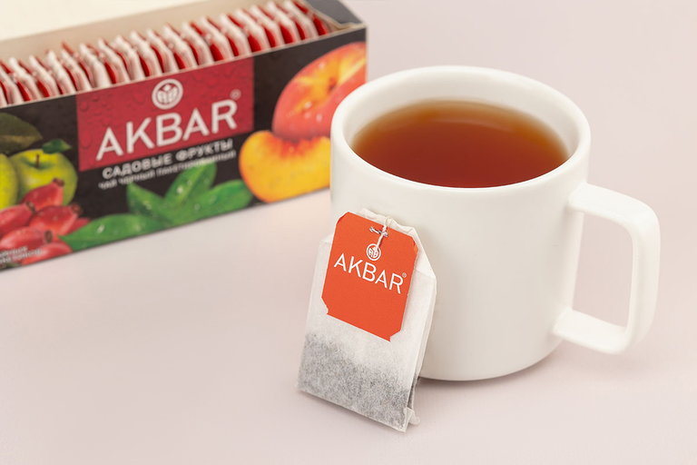 Чай черный «Акбар» Садовые фрукты, 25 пакетиков