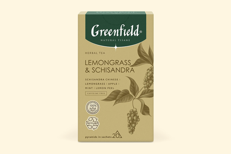 Чай «Greenfield» Natural Tisane Lemongrass & Schisandra, 20 пирамидок, 36 г