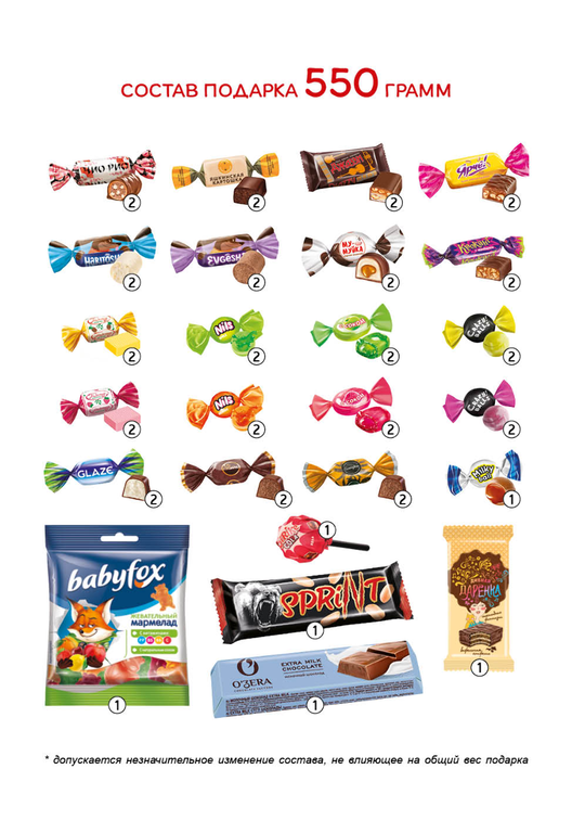 Новогодний набор «Яшкино» Мешочек с конфетами зеленый прозрачный, 550 г