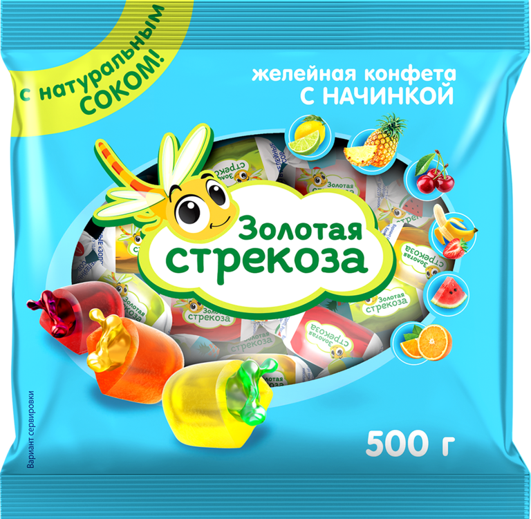 Конфеты Золотая стрекоза, 500 г