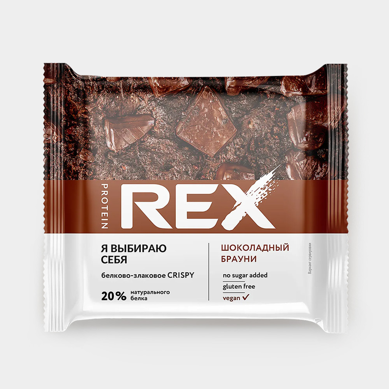 Хлебцы «ProteinRex» Шоколадный брауни, 55 г