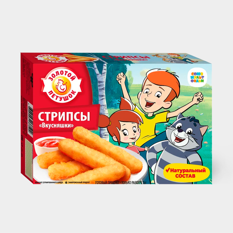 Стрипсы «Золотой петушок» «Вкусняшки» Простоквашино, 300 г