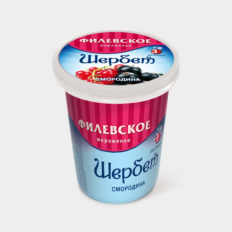 Мороженое «Филевское мороженое» Шербет смородина, 80 г
