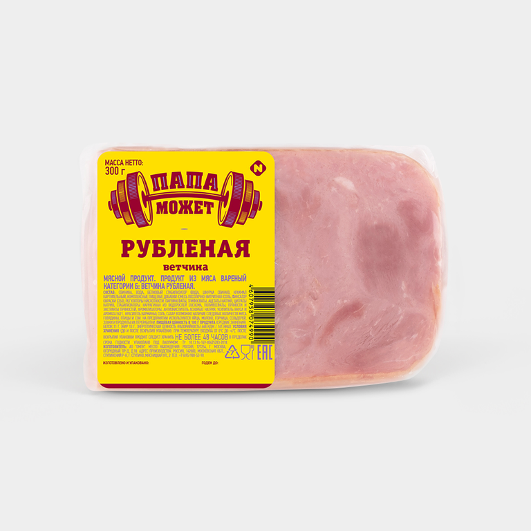 Колбаса «Папа может!» ветчина рубленая, 300 г – купить по приятной цене ...