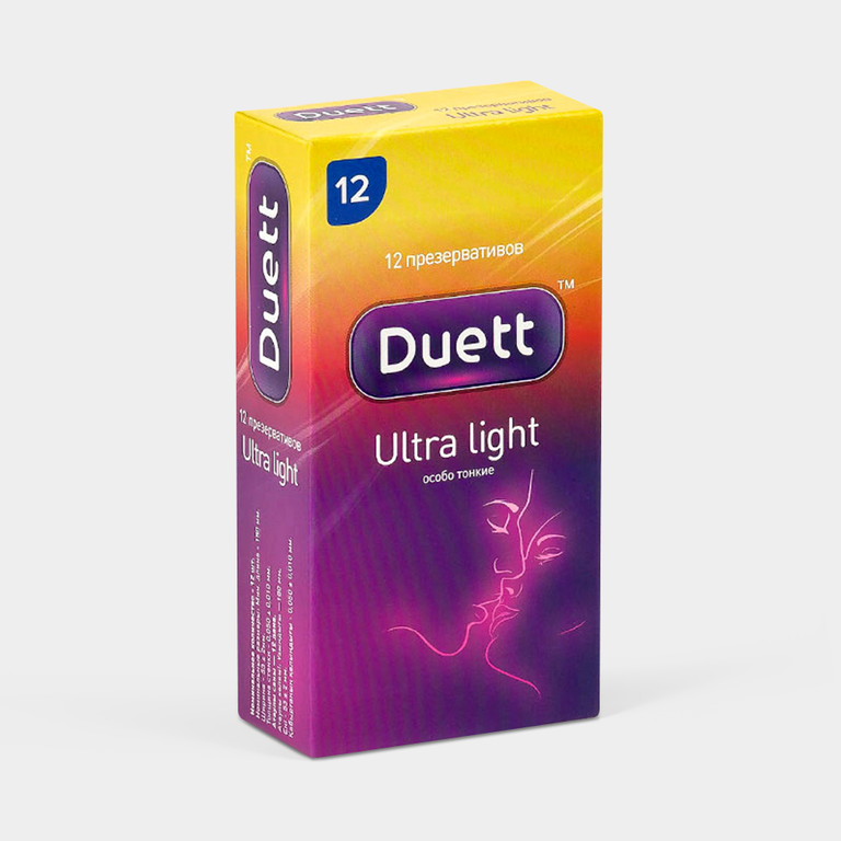 Презервативы «Duett» Ultra Light, 12 шт