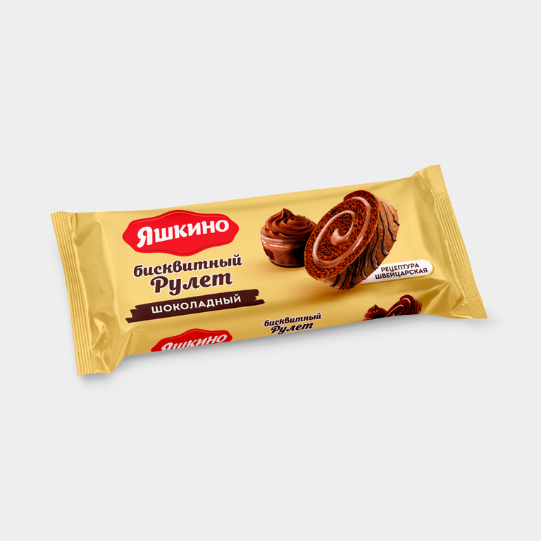 Рулет «Яшкино» бисквитный шоколадный, 200 г