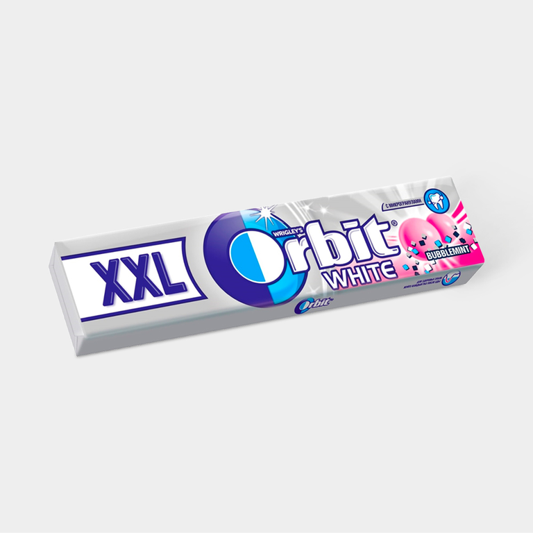 Жевательная резинка «Orbit» XXL, Белоснежный Bubblemint, 20,4 г