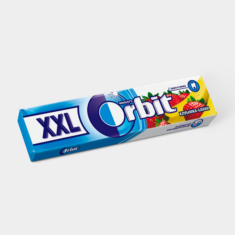 Жевательная резинка «Orbit» XXL, клубника-банан, 20,4 г