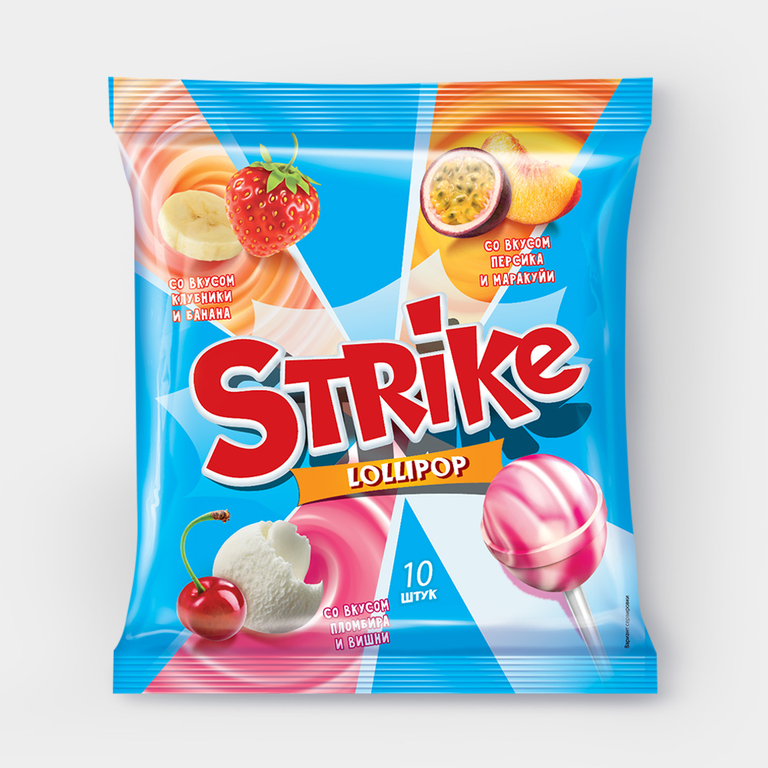 Карамель «Strike» с молочным вкусом, 113 г