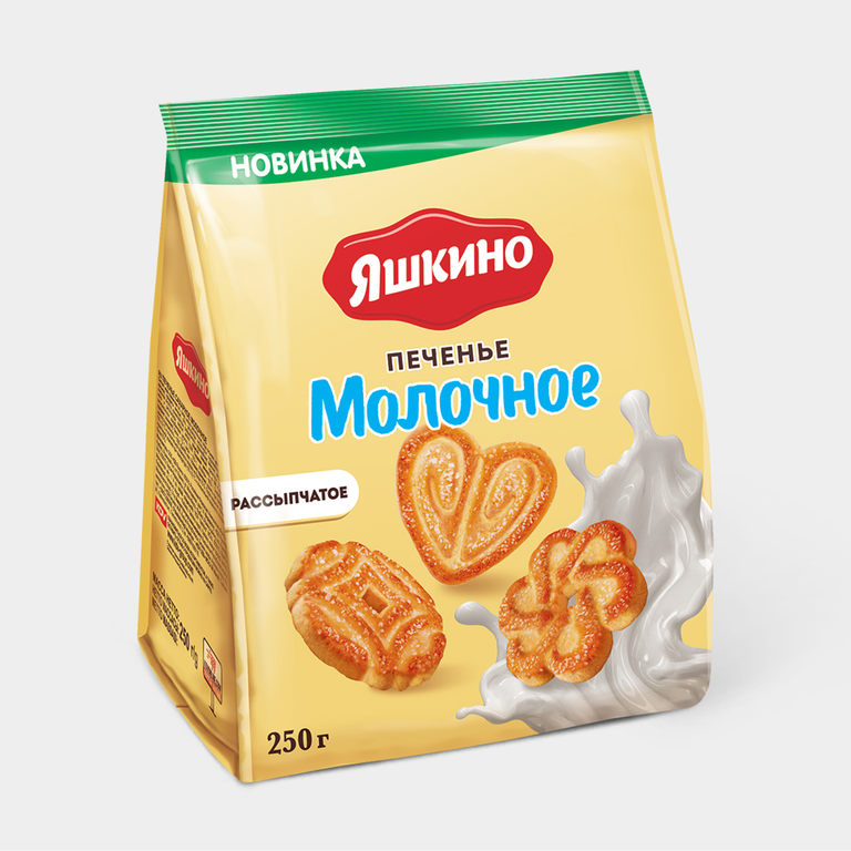 Печенье «Яшкино» молочное, 250 г – купить по приятной цене с доставкой ...