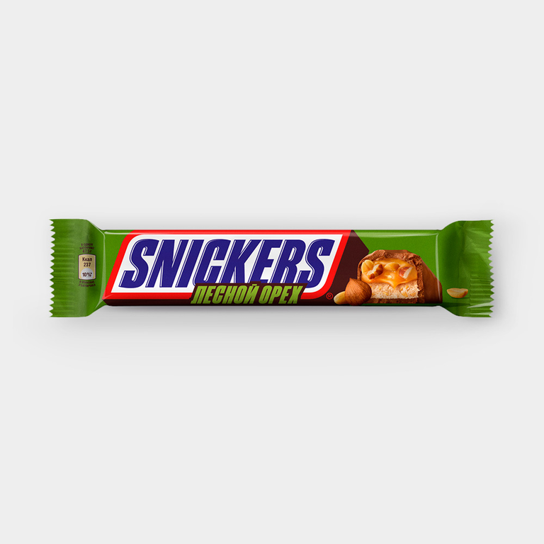Батончик «Snickers» с лесным орехом, 81 г