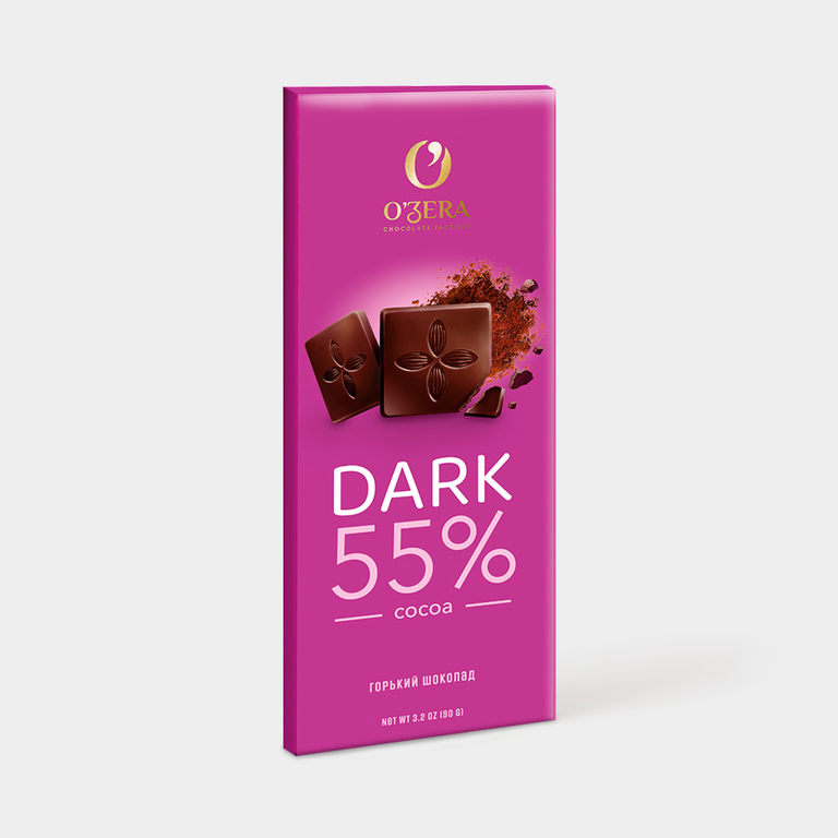 Шоколад горький «O'Zera» Dark 55%, 90 г