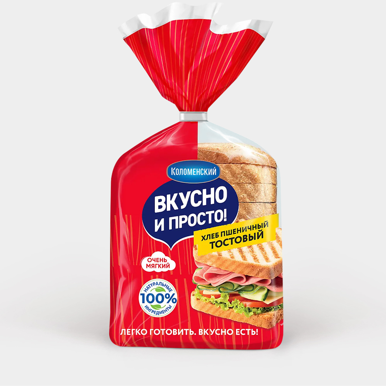 Хлеб тостовый пшеничный «Коломенский» в нарезке, 320 г