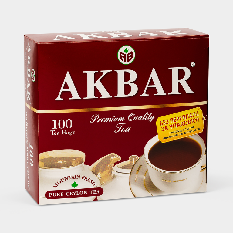 Чай черный «Akbar» 100 пакетиков, 200 г
