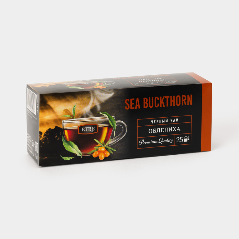 Чай черный «Etre» Облепиха, 25 пакетиков, 50 г