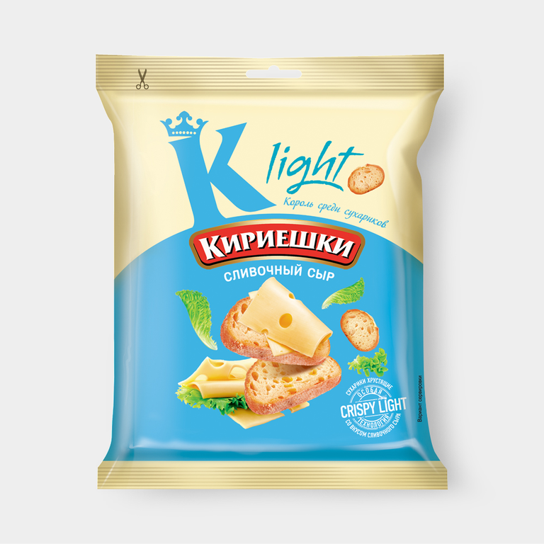 Сухарики «Кириешки Light» со вкусом сливочного сыра, 33 г