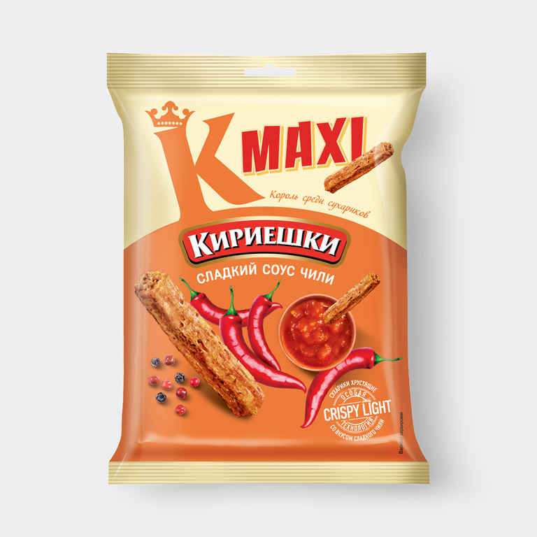 Сухарики «Кириешки Maxi» со вкусом сладкого чили, 60 г