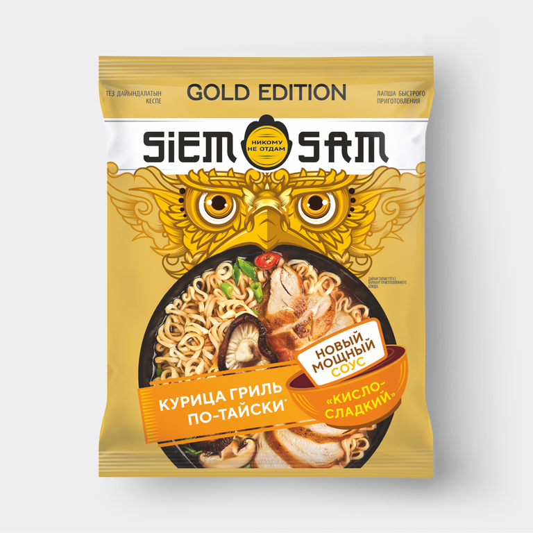 Лапша быстрого приготовления «SiemSam» курица по-тайски с кисло-сладким соусом, 75 г