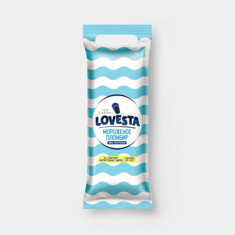 Мороженое «Lovesta» пломбир ванильный, 450 г