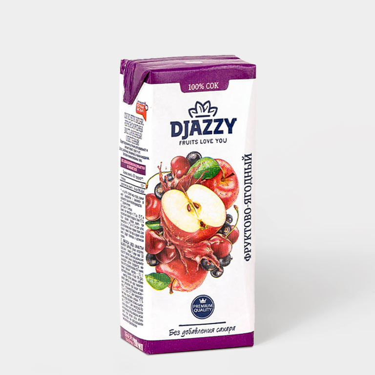 Сок «Djazzy» фруктово-ягодный, 200 мл