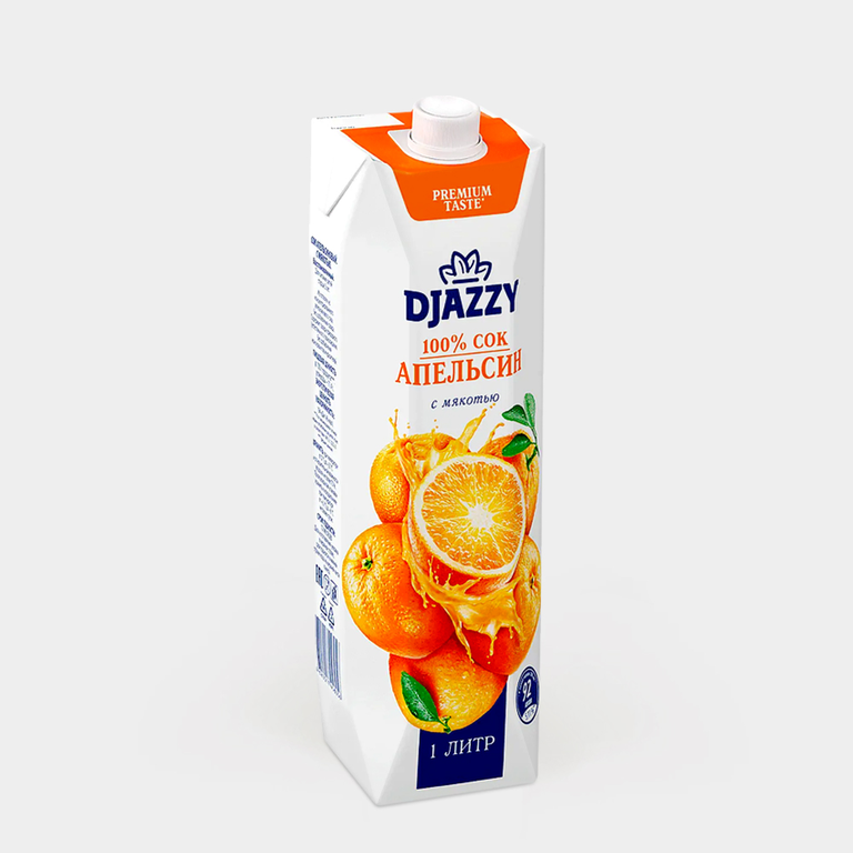 Сок с мякотью «Djazzy» апельсиновый, 1 л