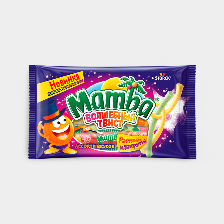 Жевательные конфеты «Mamba» Волшебный твист, 70 г
