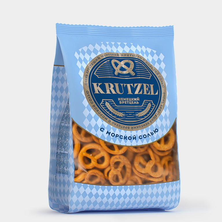 Крендельки «Krutzel» Бретцель с солью, 250 г