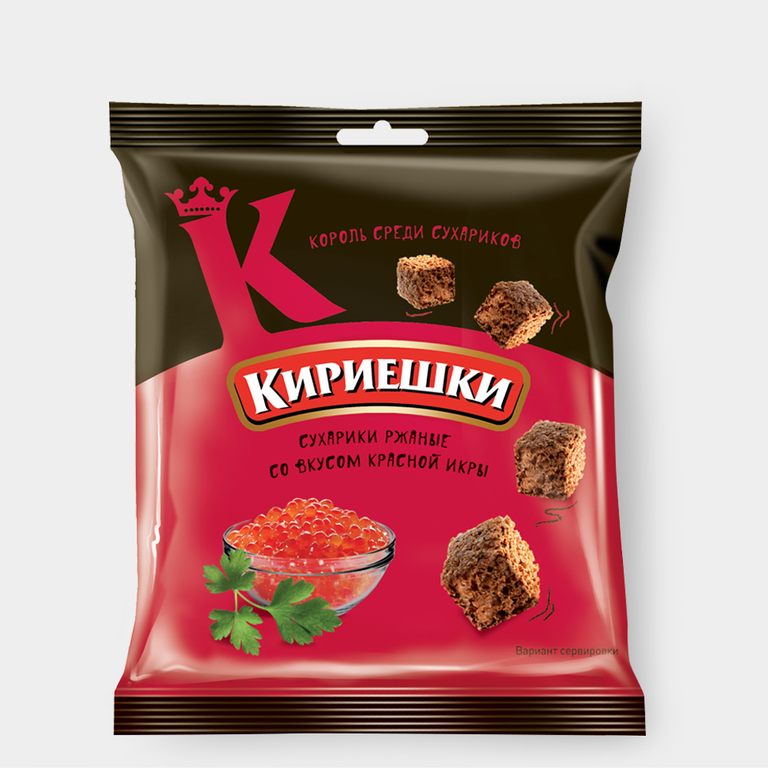 Сухарики «Кириешки» со вкусом красной икры, 40 г