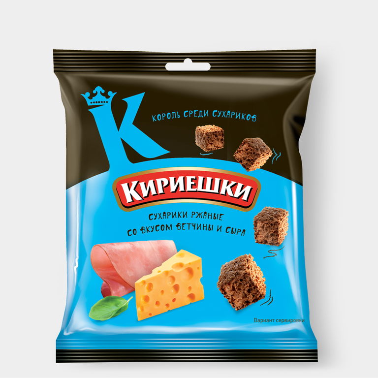 Сухарики «Кириешки» со вкусом ветчины и сыра, 40 г