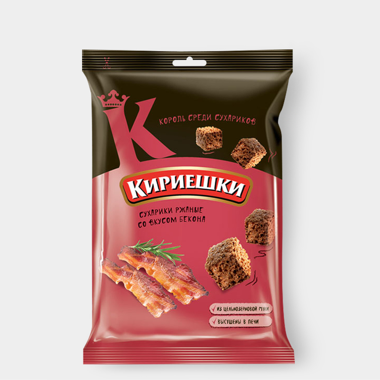 Сухарики «Кириешки» со вкусом бекона, 100 г