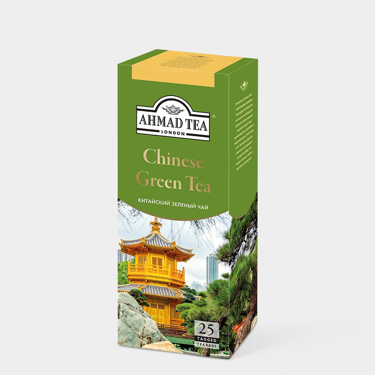 Чай зеленый «Ahmad Tea» Китайский, 25 пакетиков