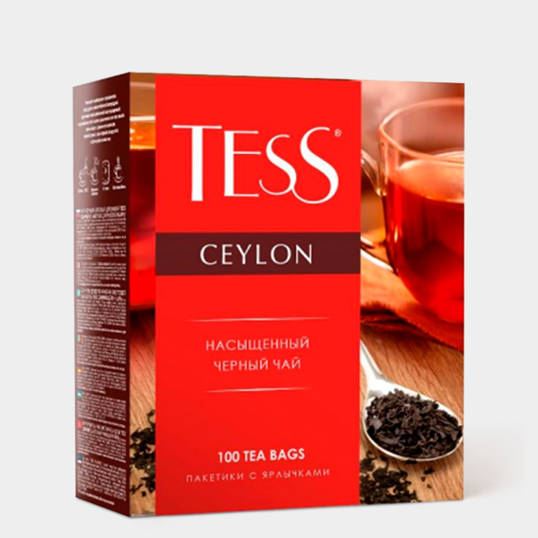 Чай черный «Тess» Ceylon, 100 пакетиков