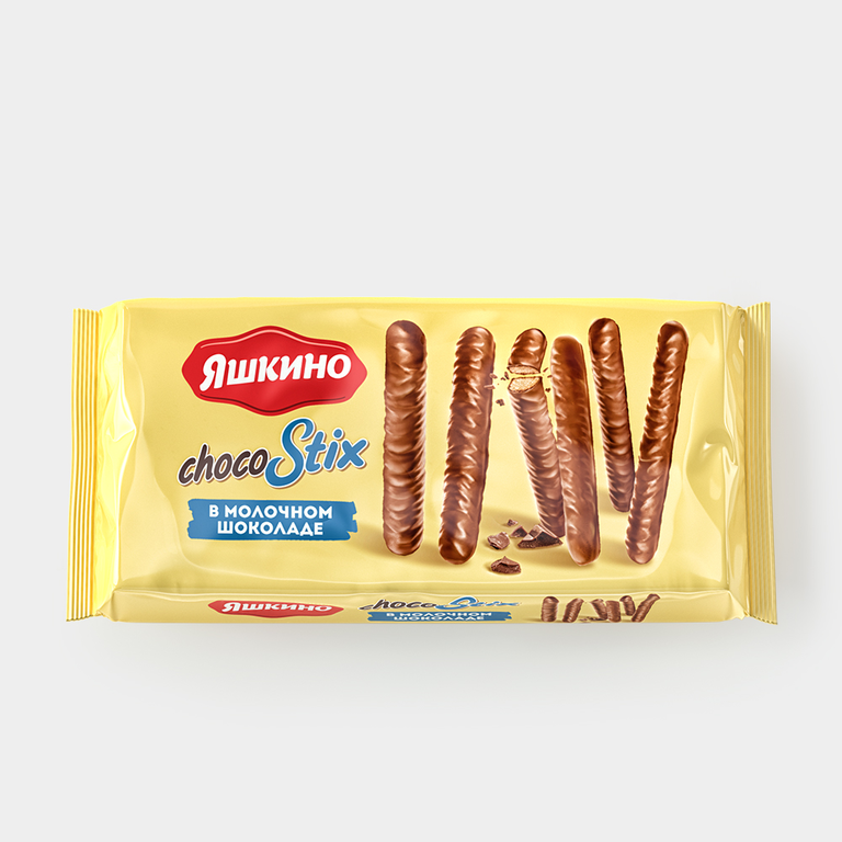 Печенье «Яшкино» Choco Stix в молочном шоколаде, 130 г