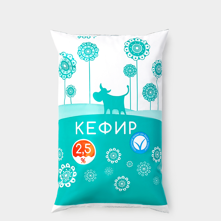 Кефир 2.5%, 900 г