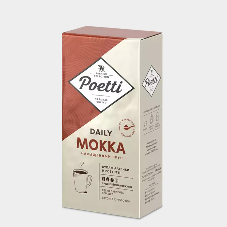 Кофе молотый «Poetti» Daily Mokka, 250 г