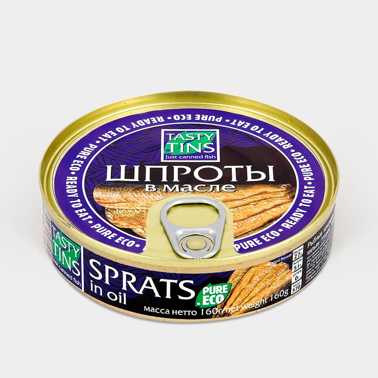 Шпроты «Tasty Tins» в масле, 160 г