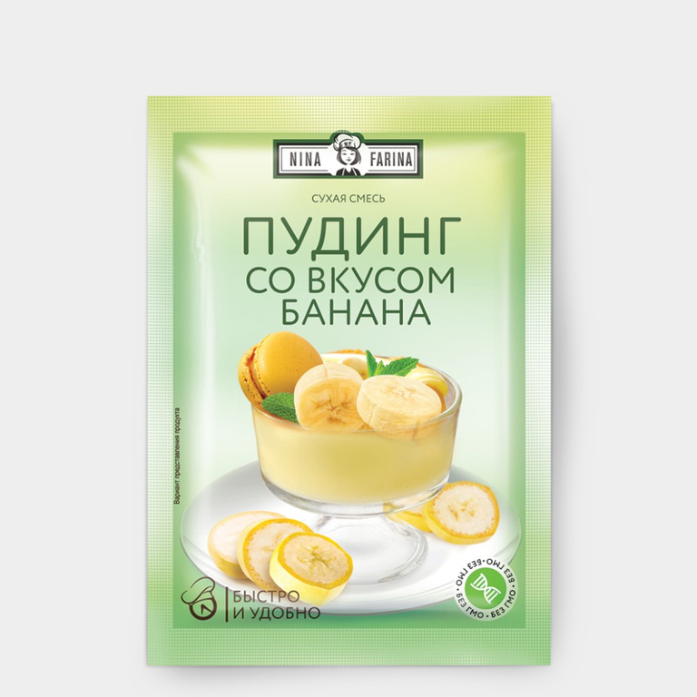 Смесь для десерта «Nina Farina» «Пудинг со вкусом банана», 35 г