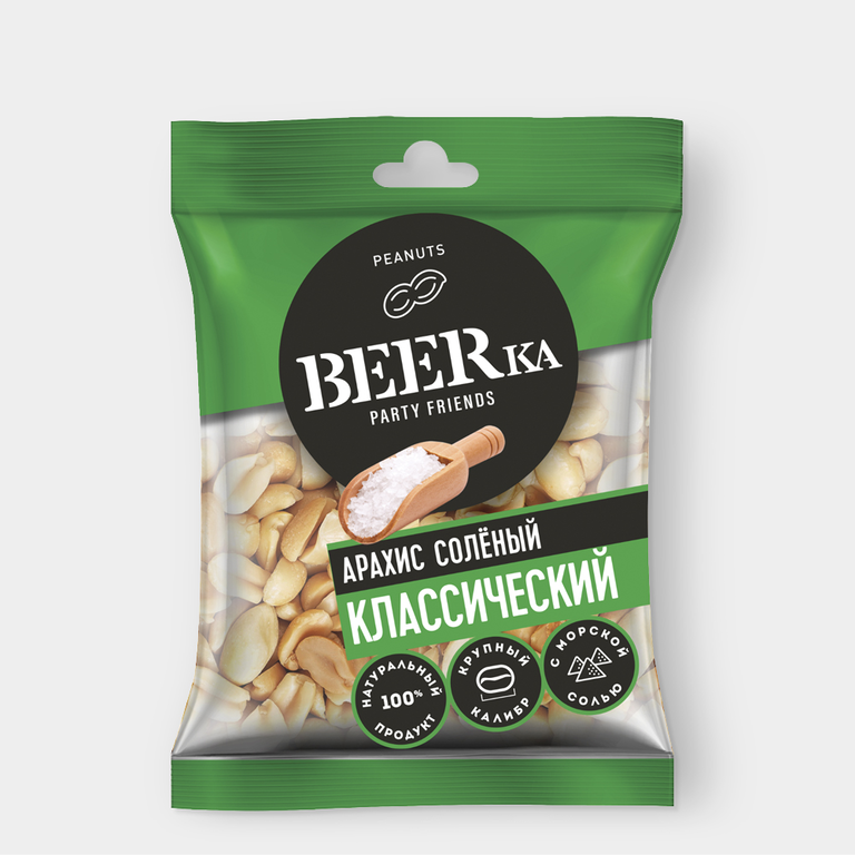 Арахис жареный соленый «Beerka», 30 г