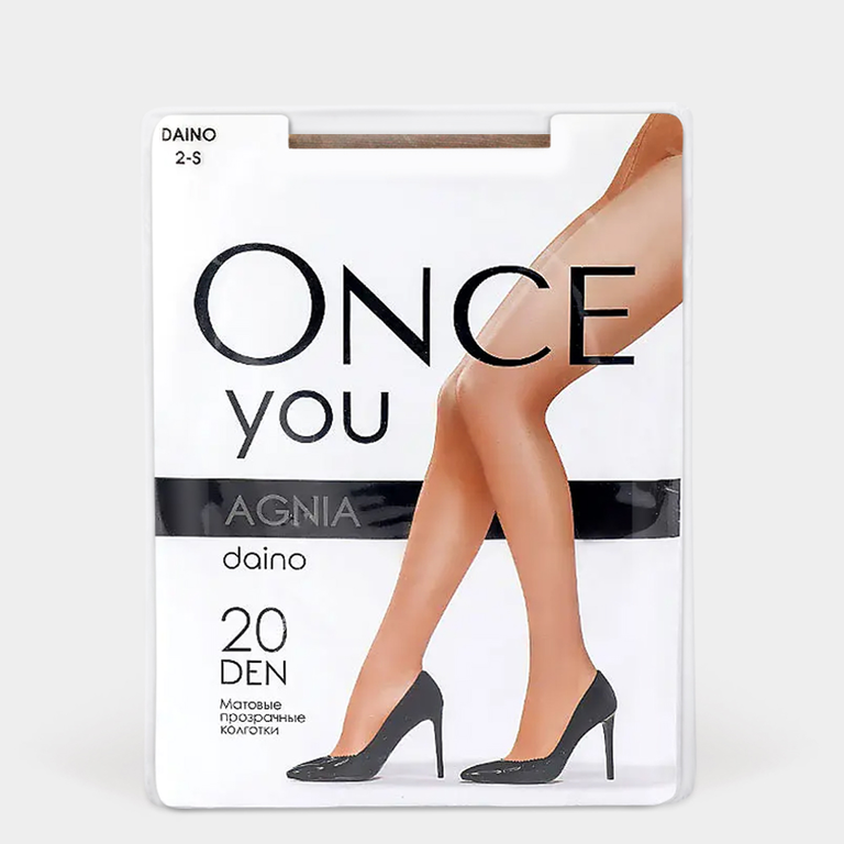 Колготки женские «Once You» Agnia 20 den, daino, размер 2