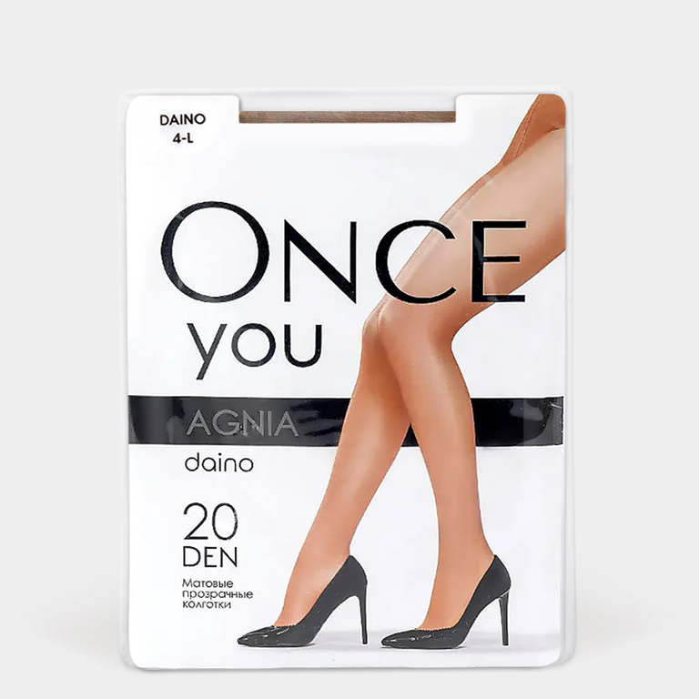 Колготки женские «Once You» Agnia 20 den, daino, размер 4