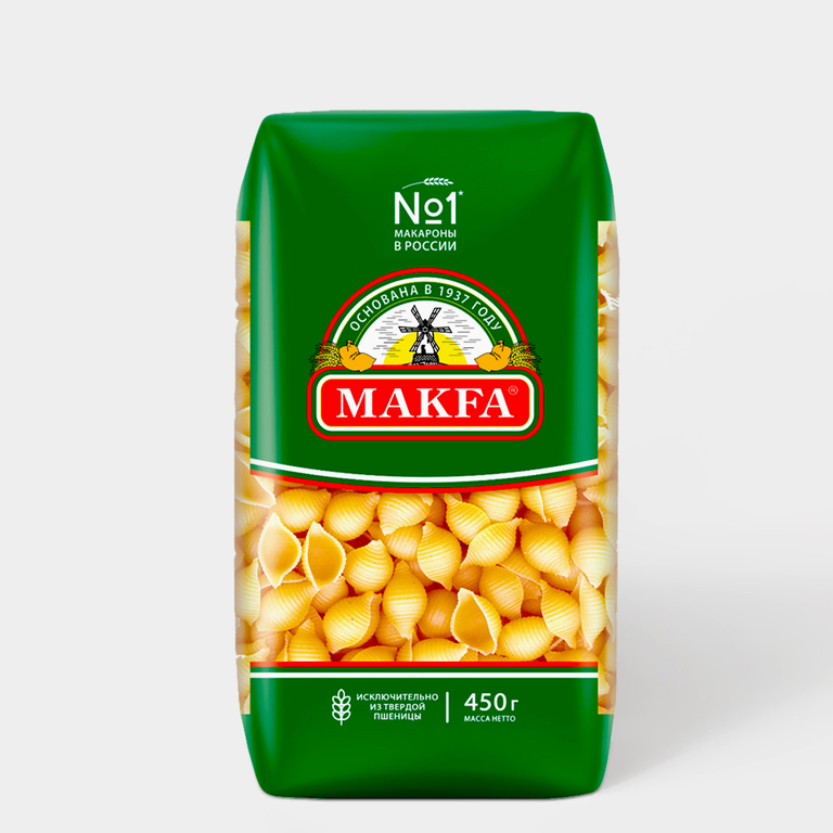 Макароны «Makfa» Ракушки, 450 г