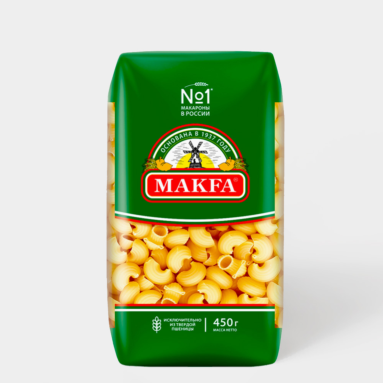 Макароны «Makfa» Улитки, 450 г