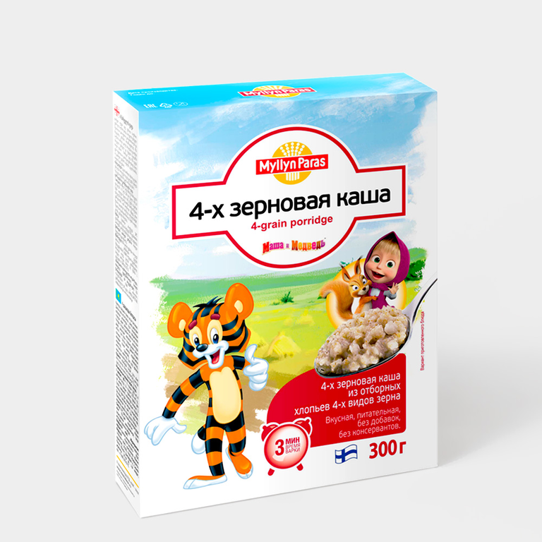 Каша «Тигренок» 4-х зерновая, 300 г