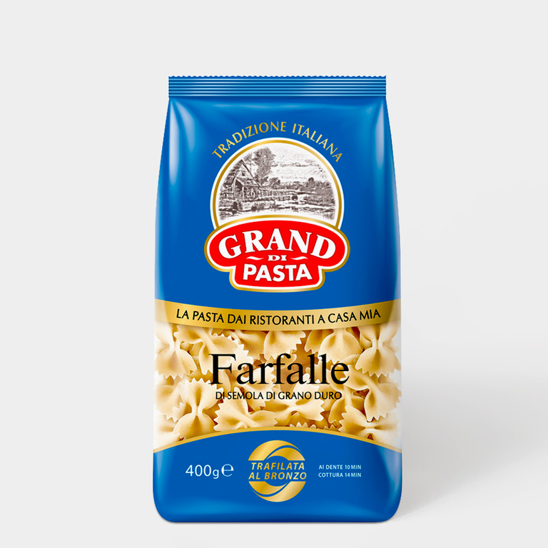 Макароны «Grand di Pasta» Farfalle, 400 г