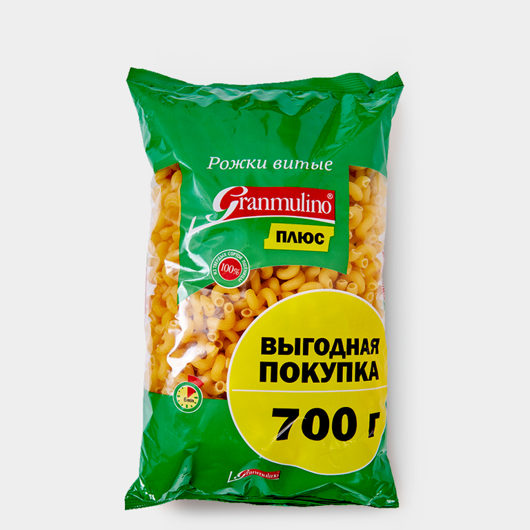 Макароны «Granmulino» Рожки витые, 700 г