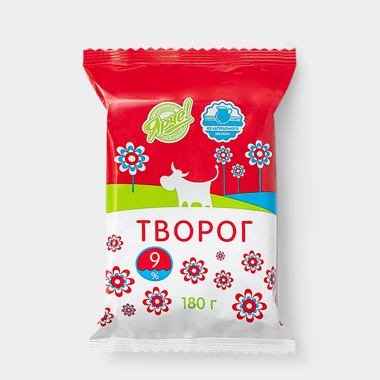 Творог 9%, 180 г